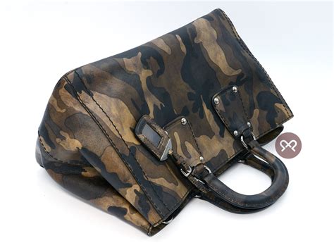 prada bn1889 pvc|Prada BN1889 Green/ Khaki Camouflage Saffiano Leather .